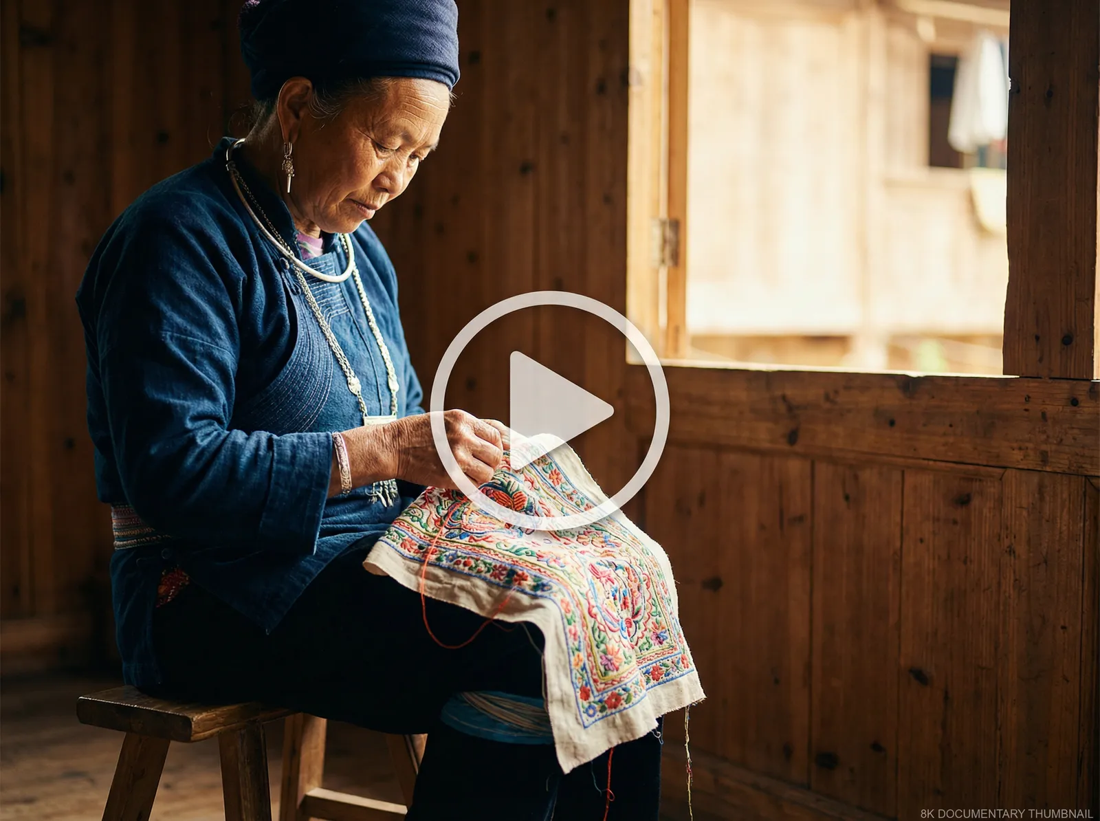 苗族刺绣教学纪录 - 少妇视频